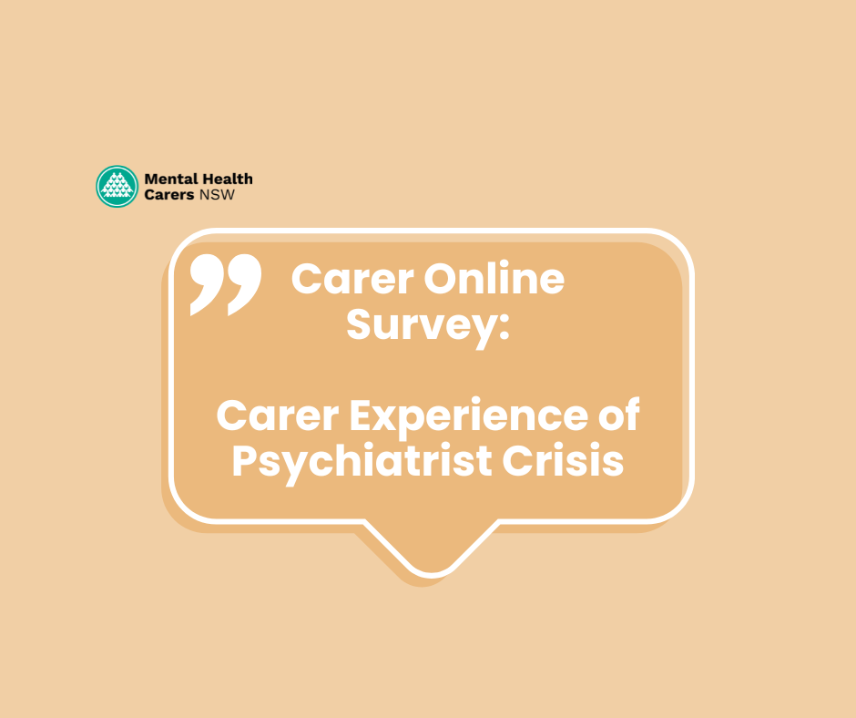 Carer Online Survey Carer Experience Of Psychiatrist Crisis Mental