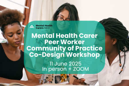 Mental Health Carer Peer Worker Community of Practice Co-Design Workshop 11 June 2025