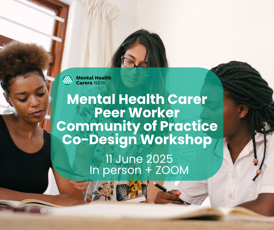 Mental Health Carer Peer Worker Community of Practice Co-Design ...